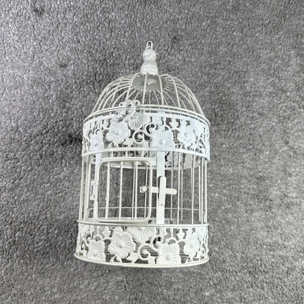 Bird Cage Decoration Vintage Decorative White Hanging Cages Birdcage